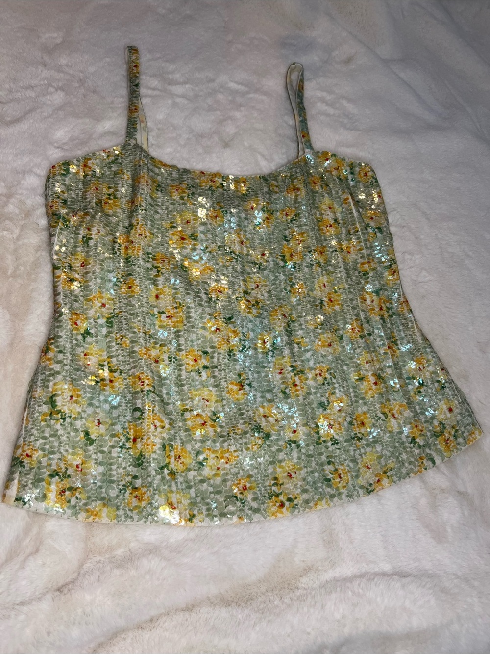 Ralph Lauren Purple Label Silk Floral Sequin Top Made in Italy NWT MSRP $1690